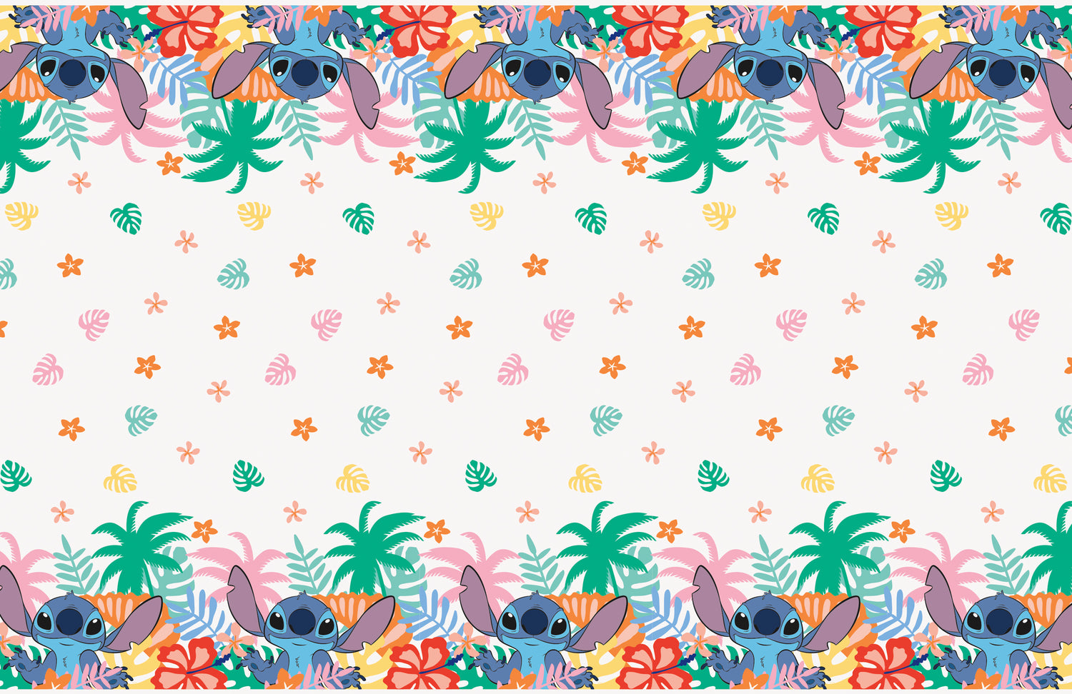 Disney Stitch Rectangular Plastic Table Cover, 54" x 84" - Short Fold - Image 3