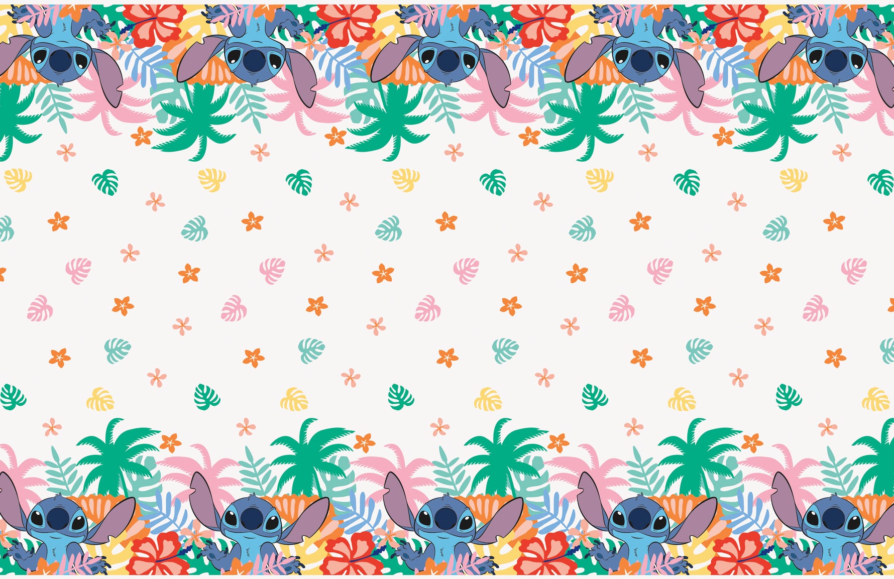 Disney Stitch Rectangular Plastic Table Cover, 54" x 84" - Short Fold - Image 3