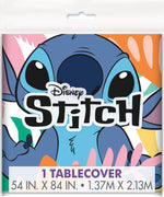 Disney Stitch Rectangular Plastic Table Cover, 54" x 84" - Short Fold
