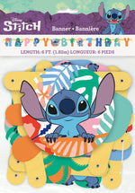 Disney Stitch "Happy Birthday" Jointed Banner - Image 2