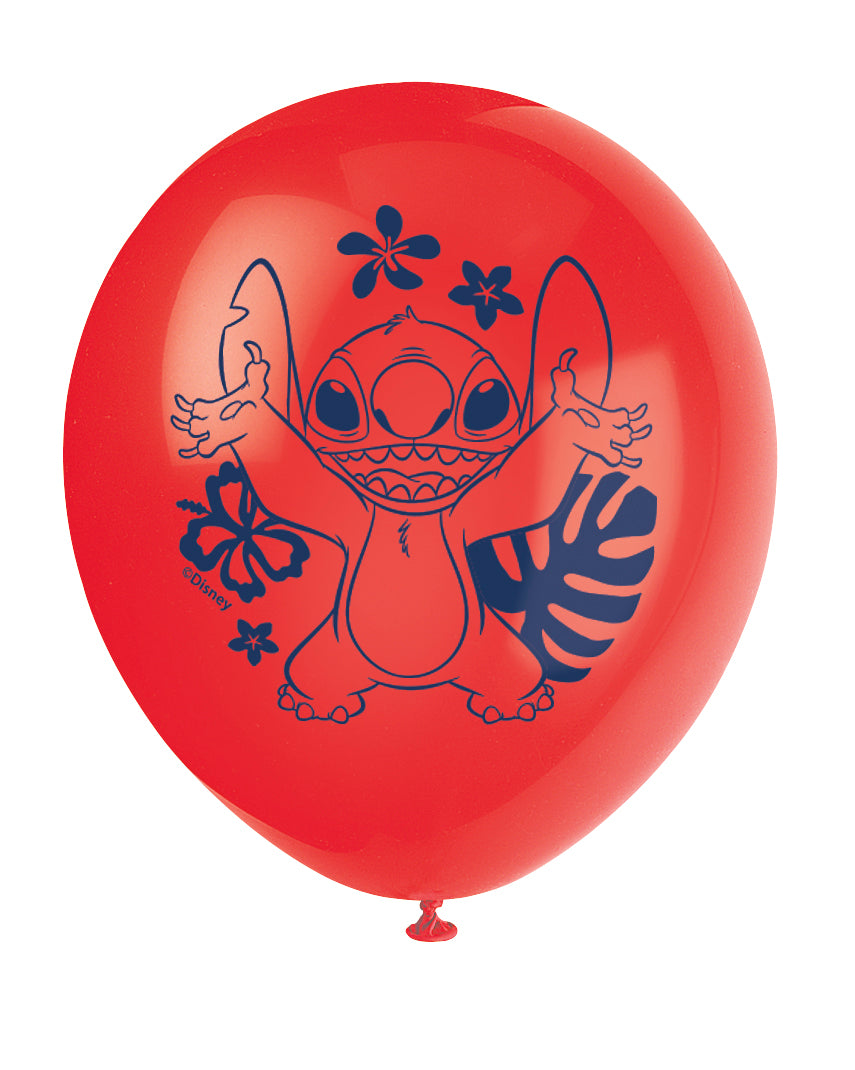 Disney Stitch 12" Latex Balloons, 8ct - Image 5