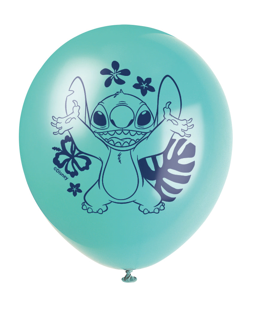Disney Stitch 12" Latex Balloons, 8ct - Image 2