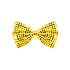 Gold Sequin Bow Tie