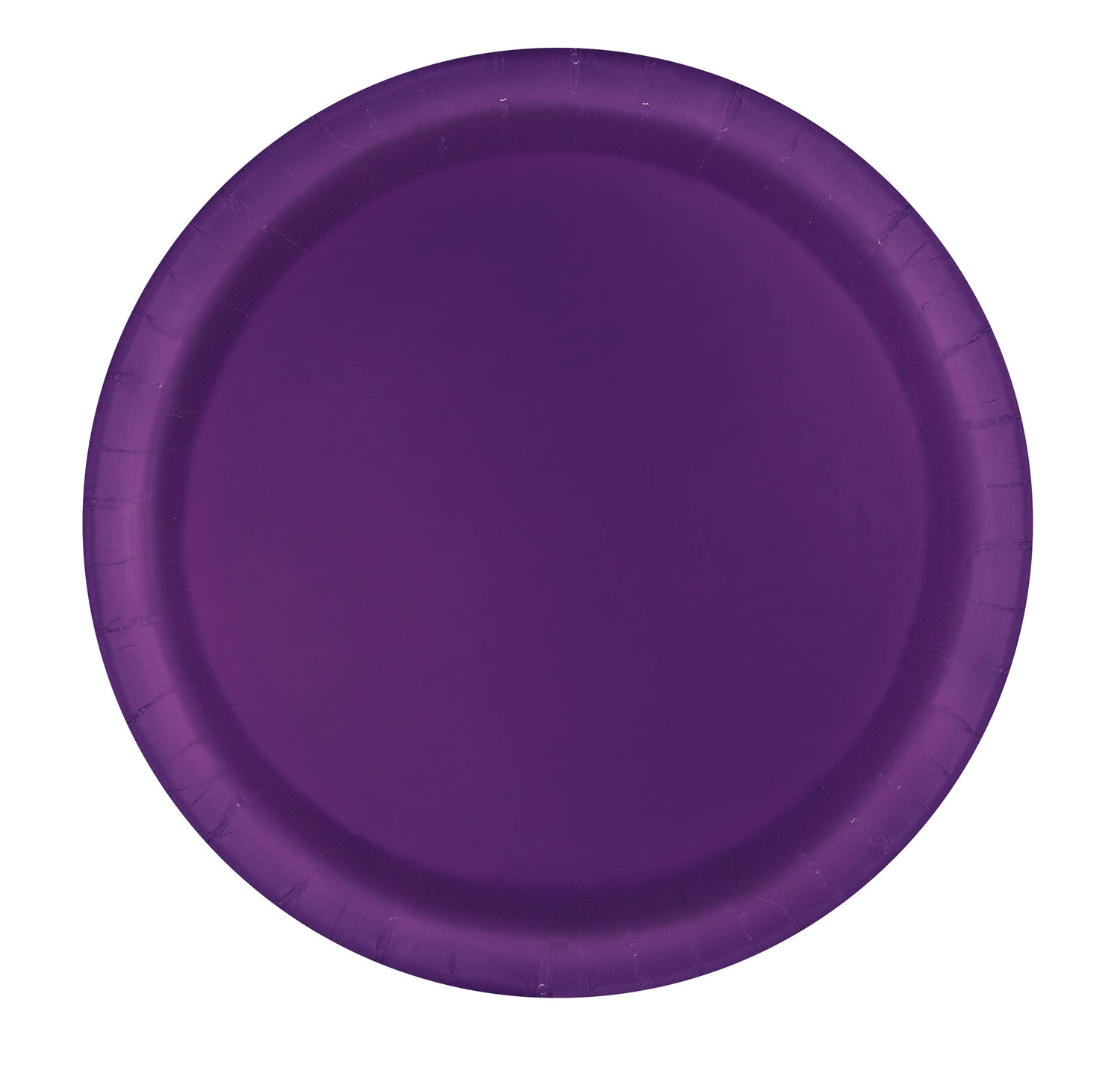 Deep Purple Solid Round 7" Dessert Plates, 20ct