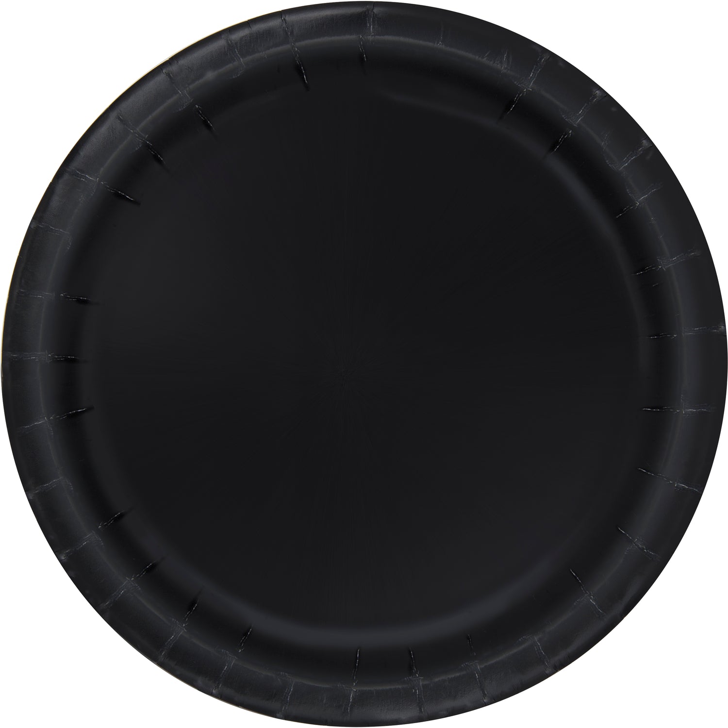 Midnight Black Solid Round 9" Dinner Plates, 20ct
