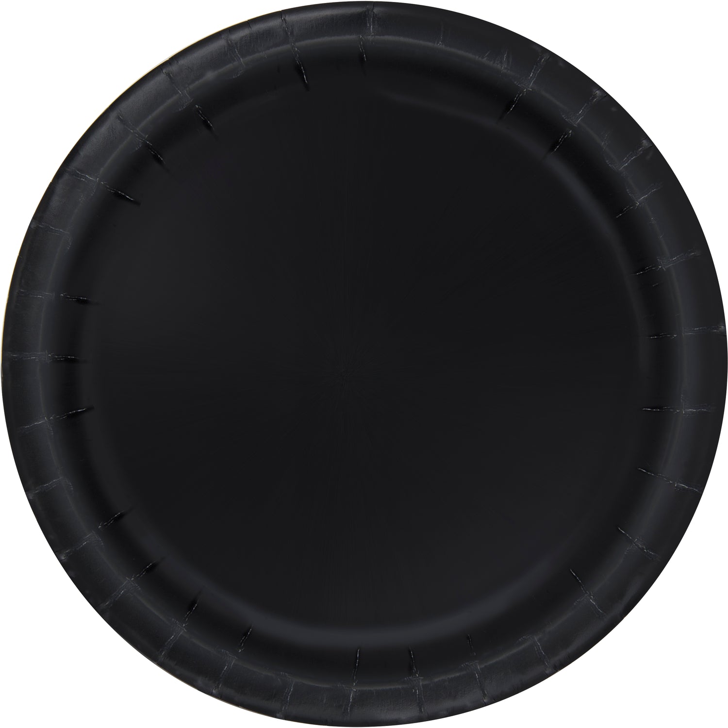 Midnight Black Solid Round 10" Dinner Plates, 20ct