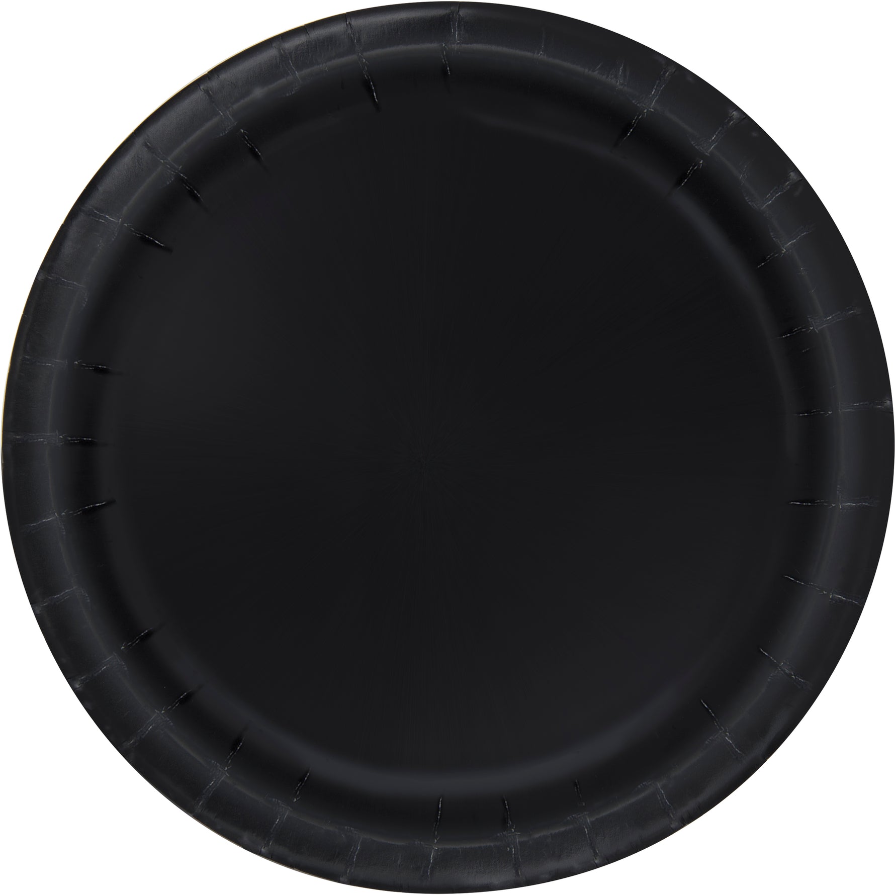 Midnight Black Solid Round 10" Dinner Plates, 20ct
