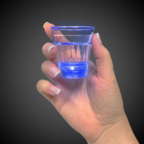 LED Blue 2 oz. Shot Glass