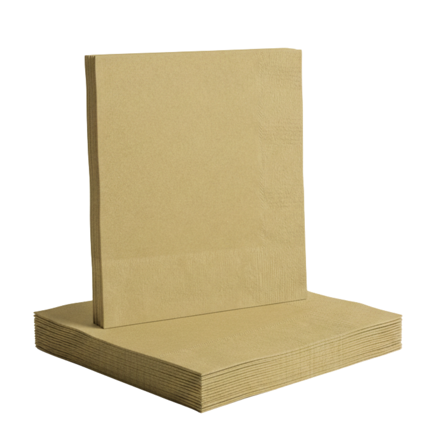 Gold Solid Beverage Napkins, 40ct