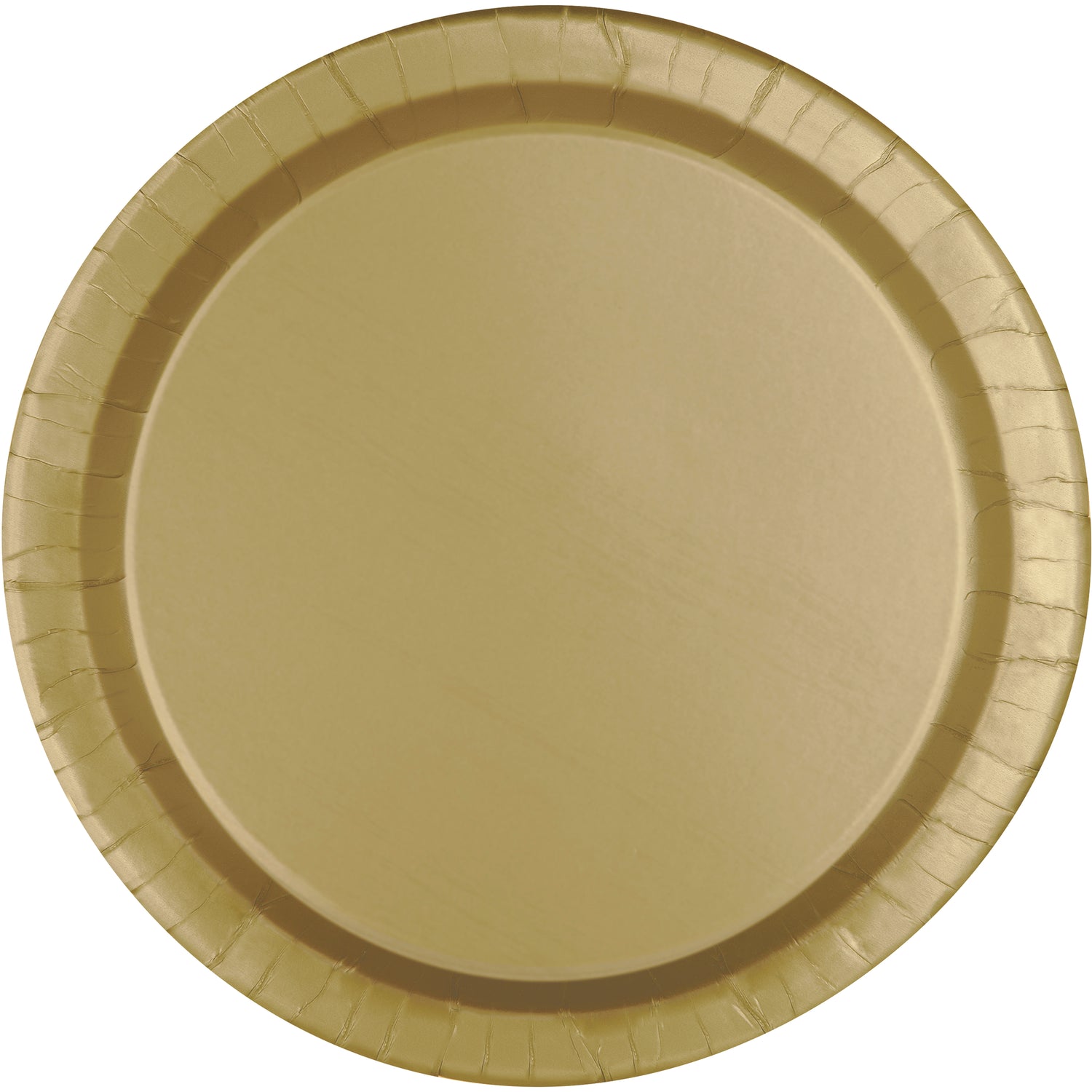 Gold Solid Round 10" Dinner Plates, 20ct
