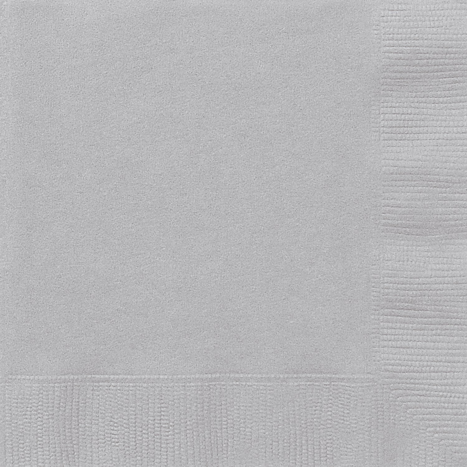 Silver Solid Luncheon Napkins, 40ct