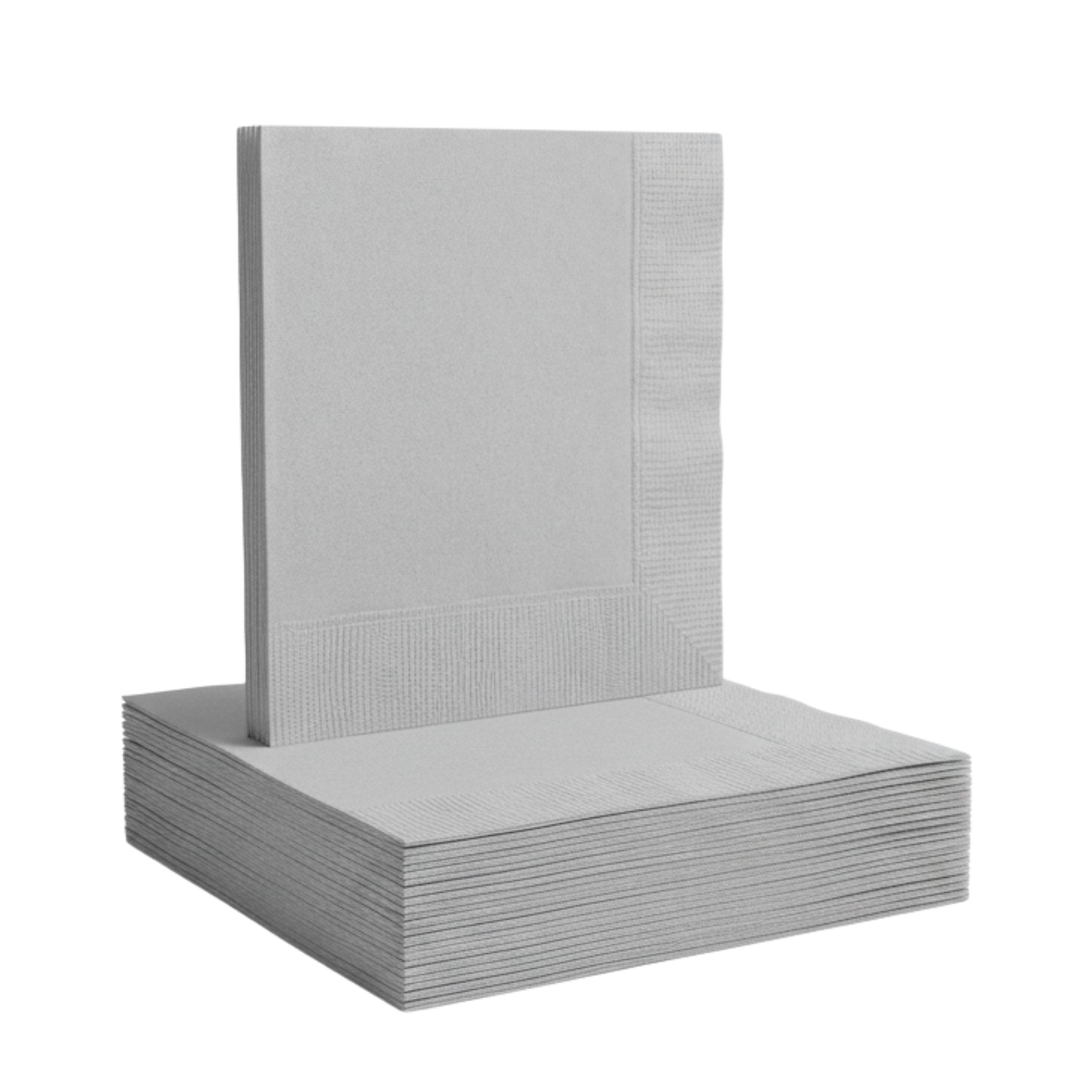 Silver Solid Luncheon Napkins, 40ct