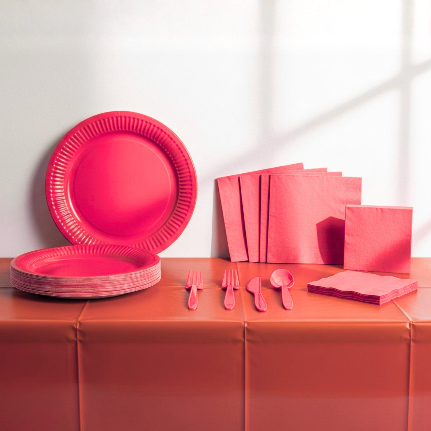 Red Party Kit for 16 people - Standard
