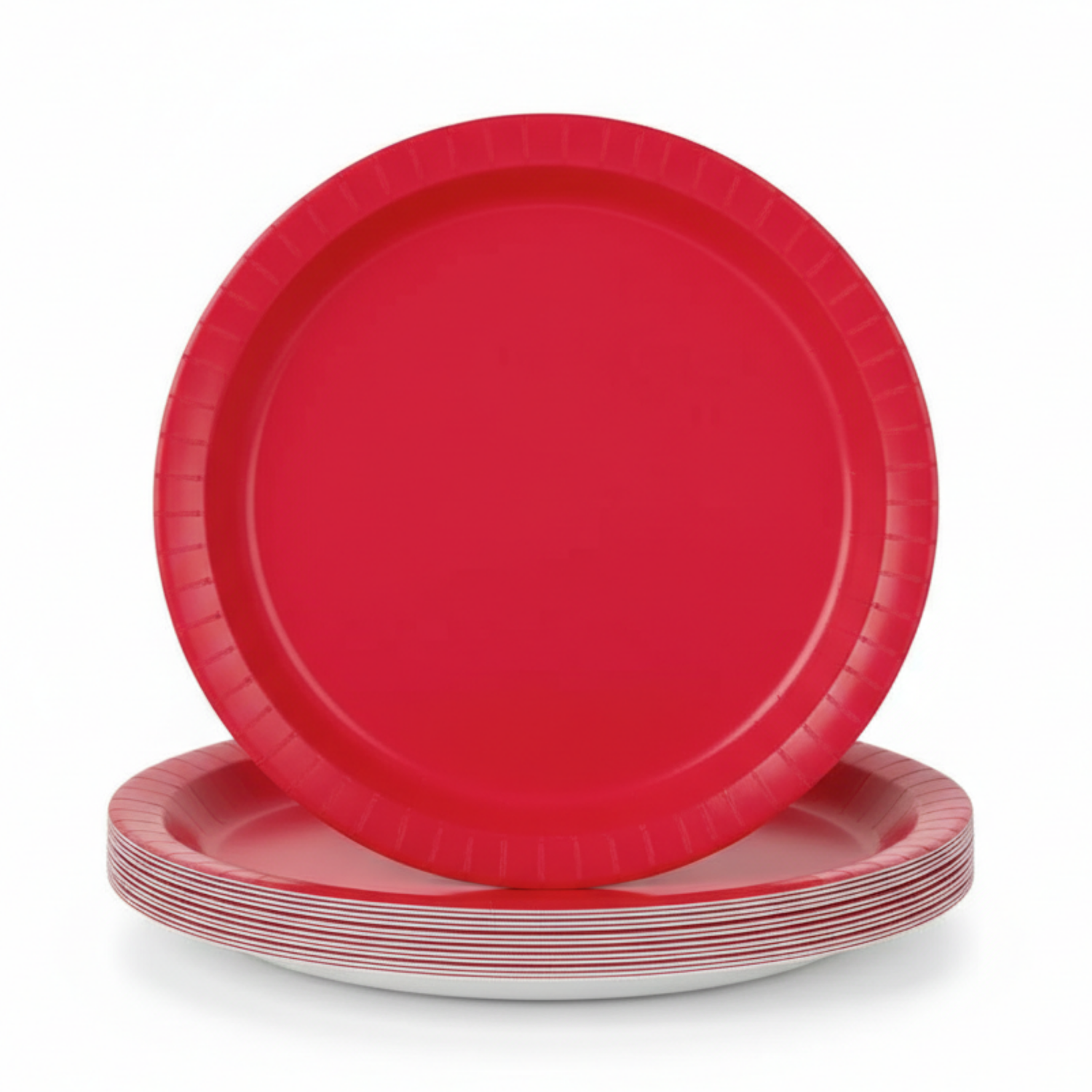Ruby Red Solid Round 10" Dinner Plates, 20ct