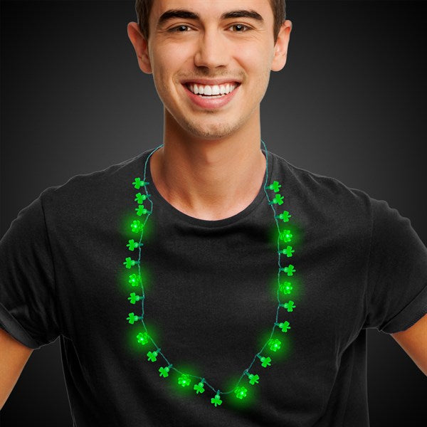 LED Shamrock Necklace