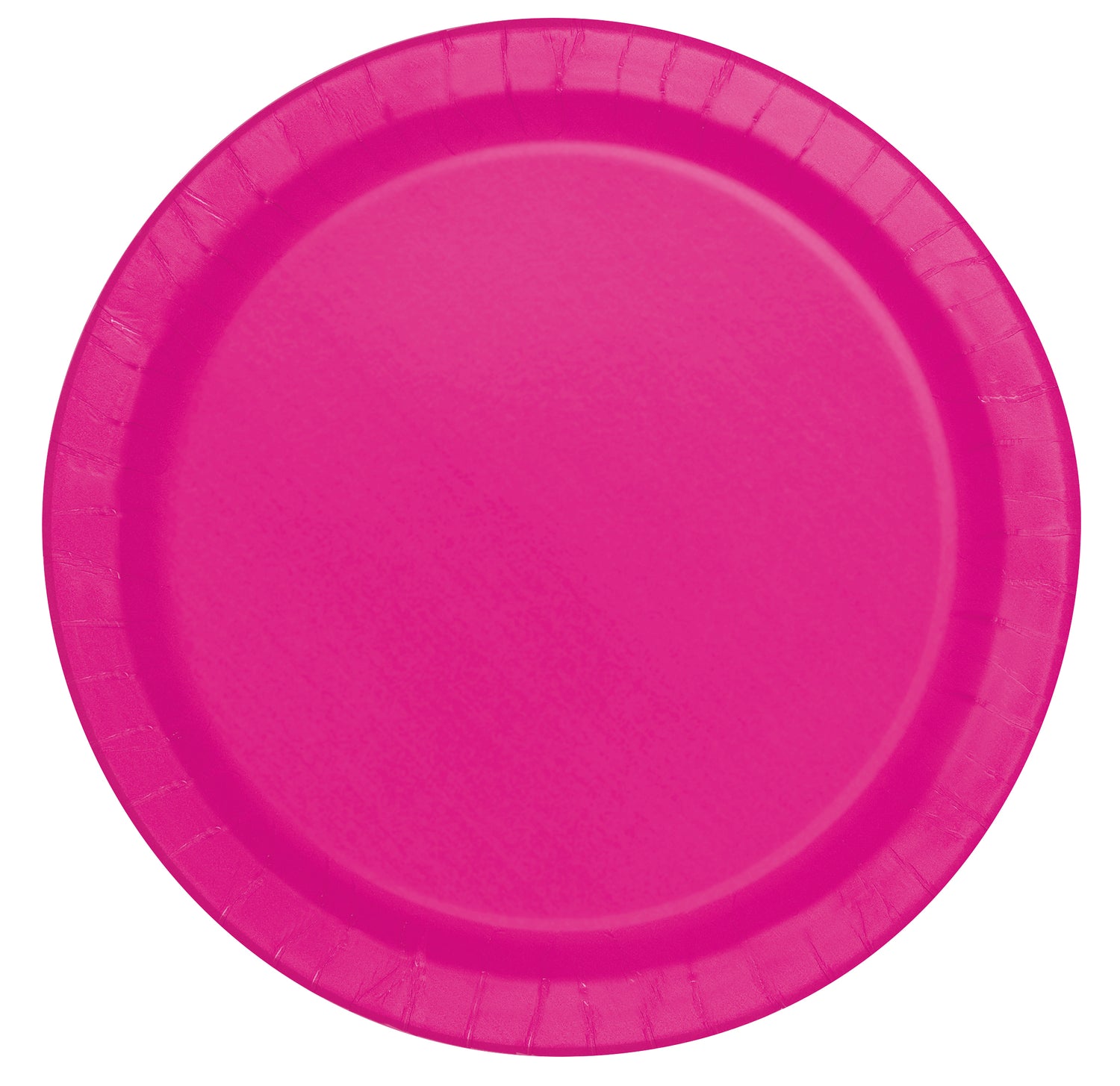 Neon Pink Solid Round 9" Dinner Plates, 20ct