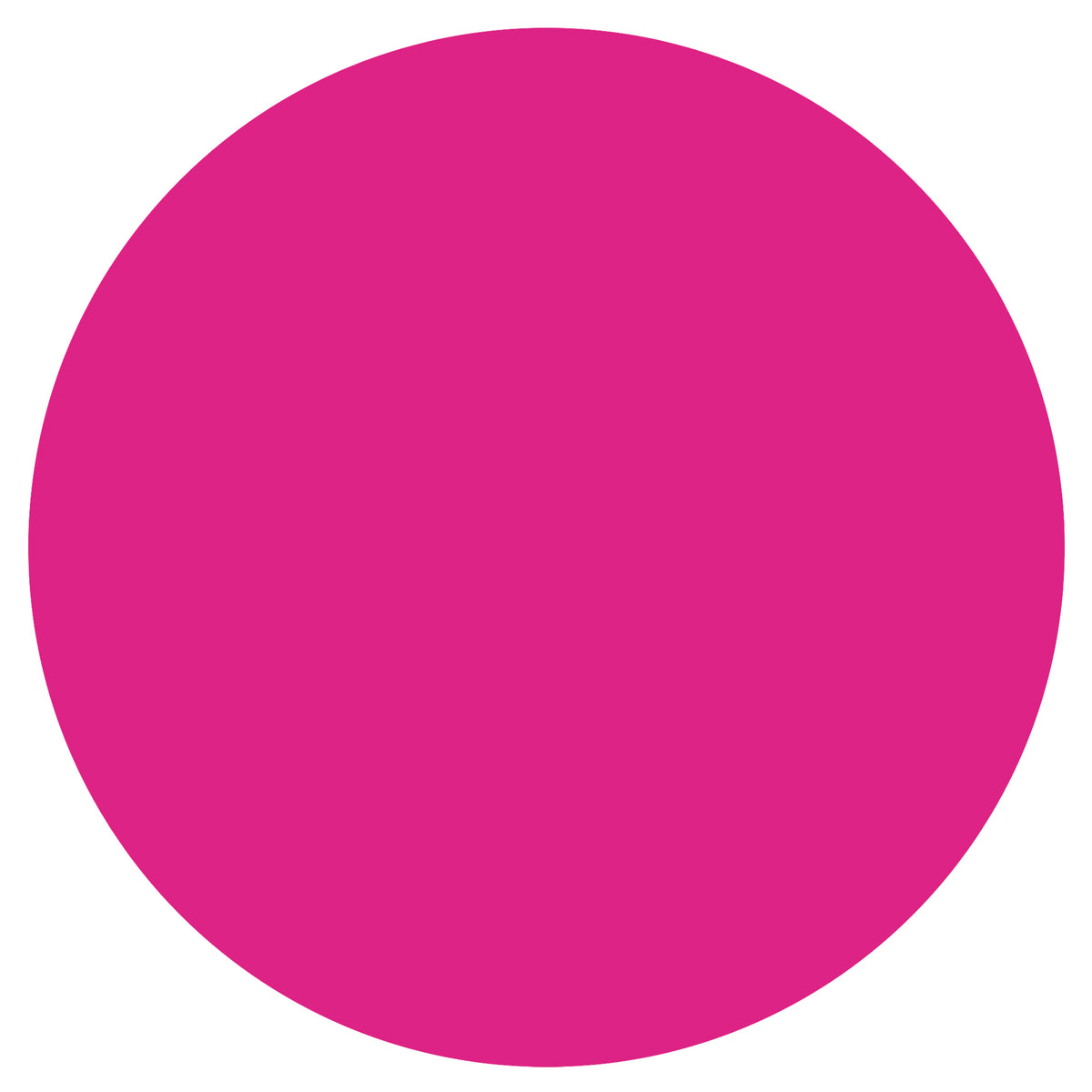 Neon Pink Solid Round Plastic Table Cover, 84" - Image 2