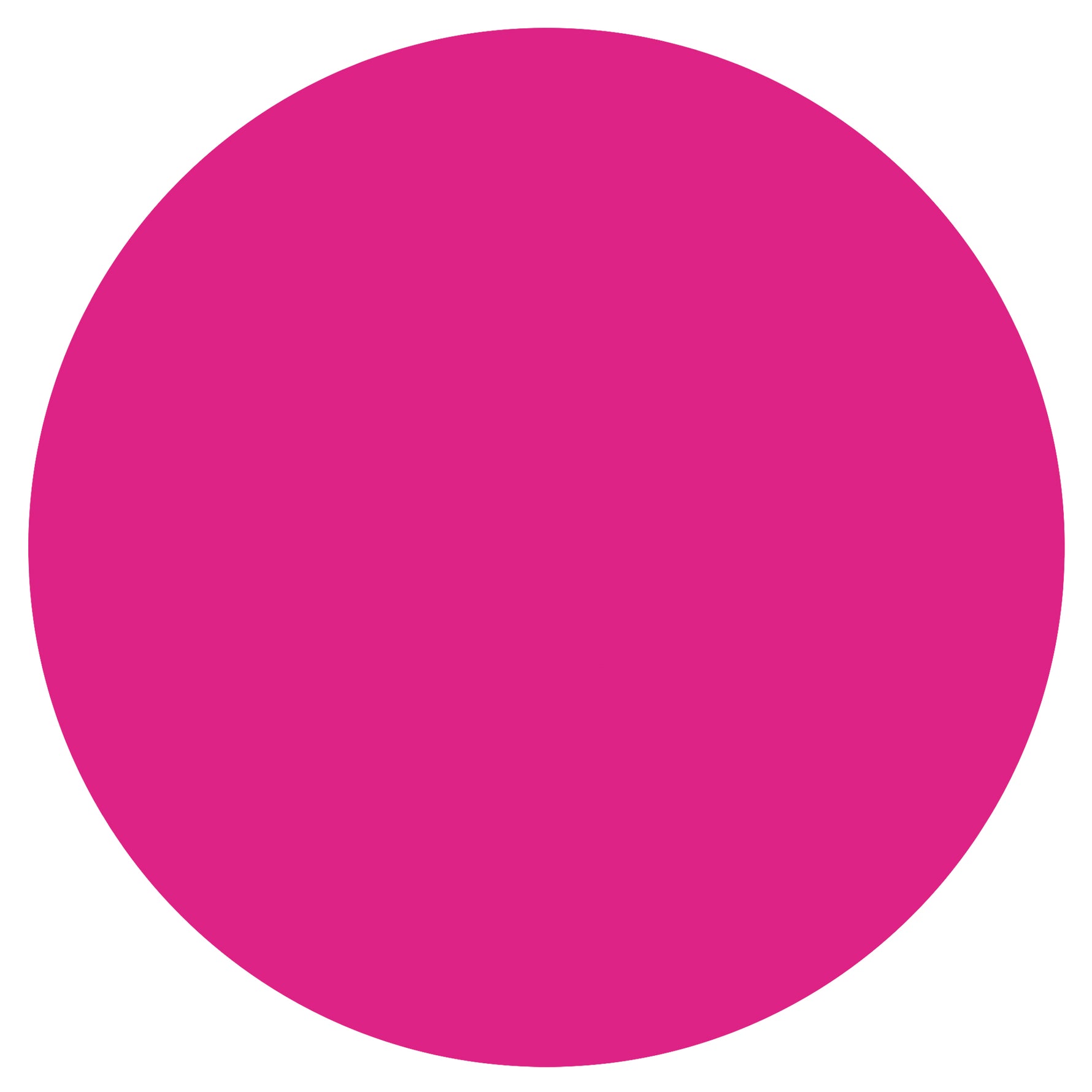 Neon Pink Solid Round Plastic Table Cover, 84" - Image 2