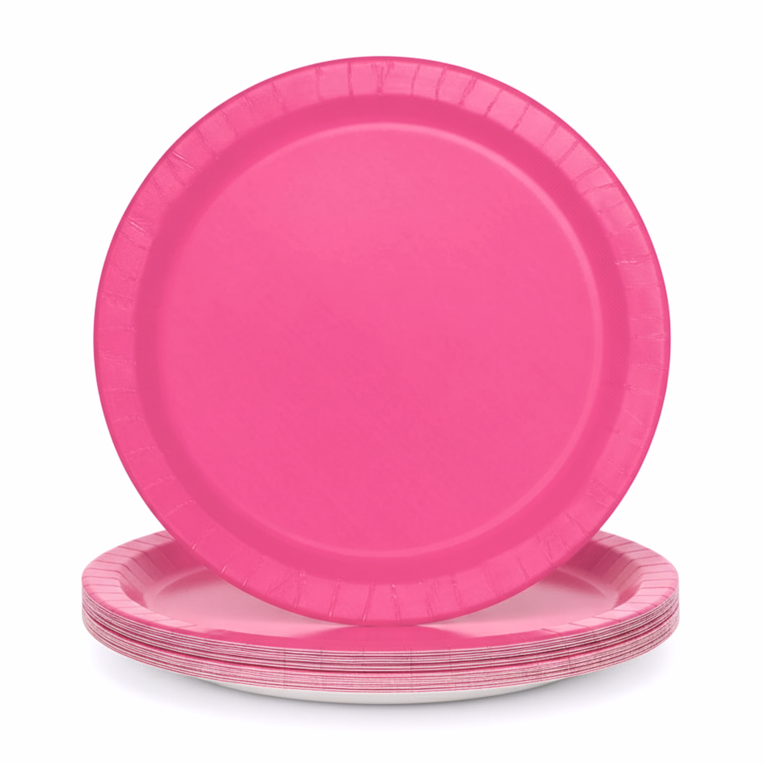 Hot Pink Solid Round 10" Dinner Plates, 20ct