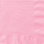 Lovely Pink Solid Beverage Napkins, 40ct