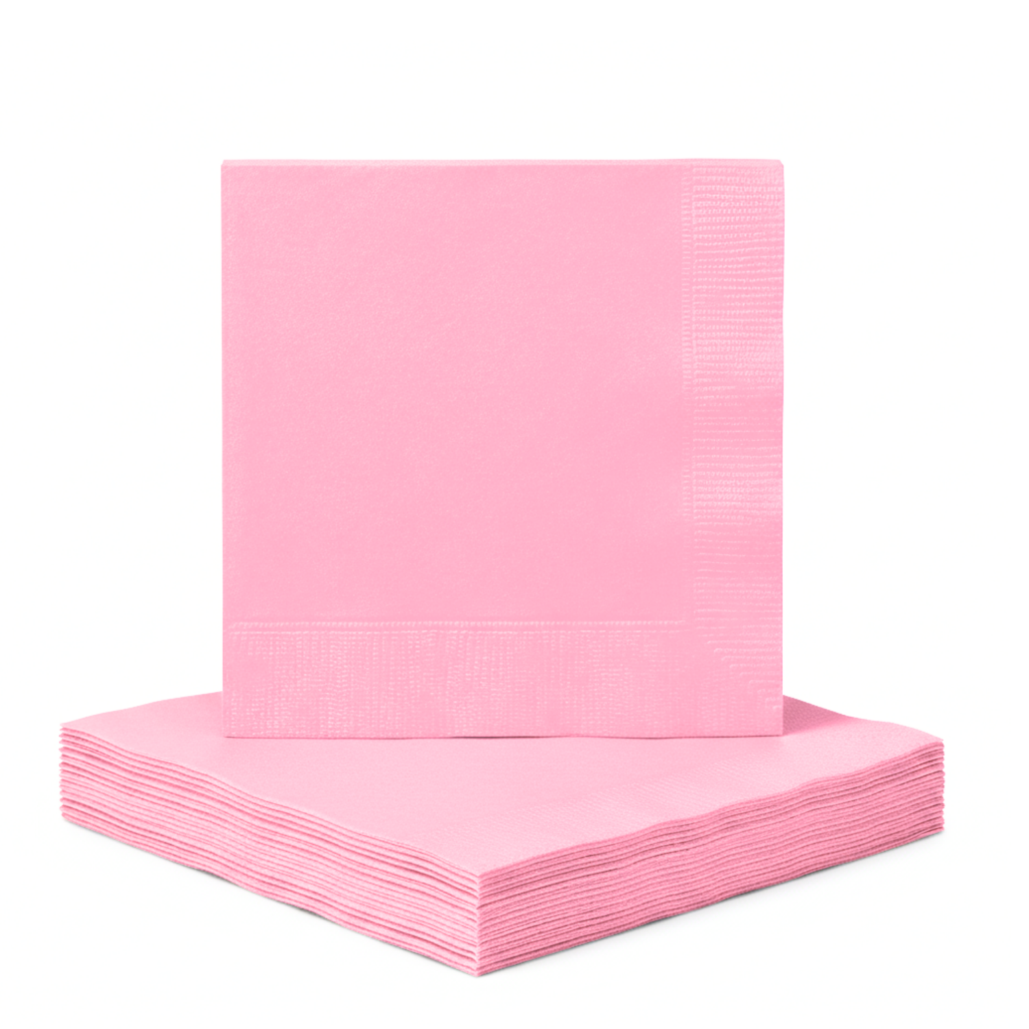 Lovely Pink Solid Beverage Napkins, 40ct