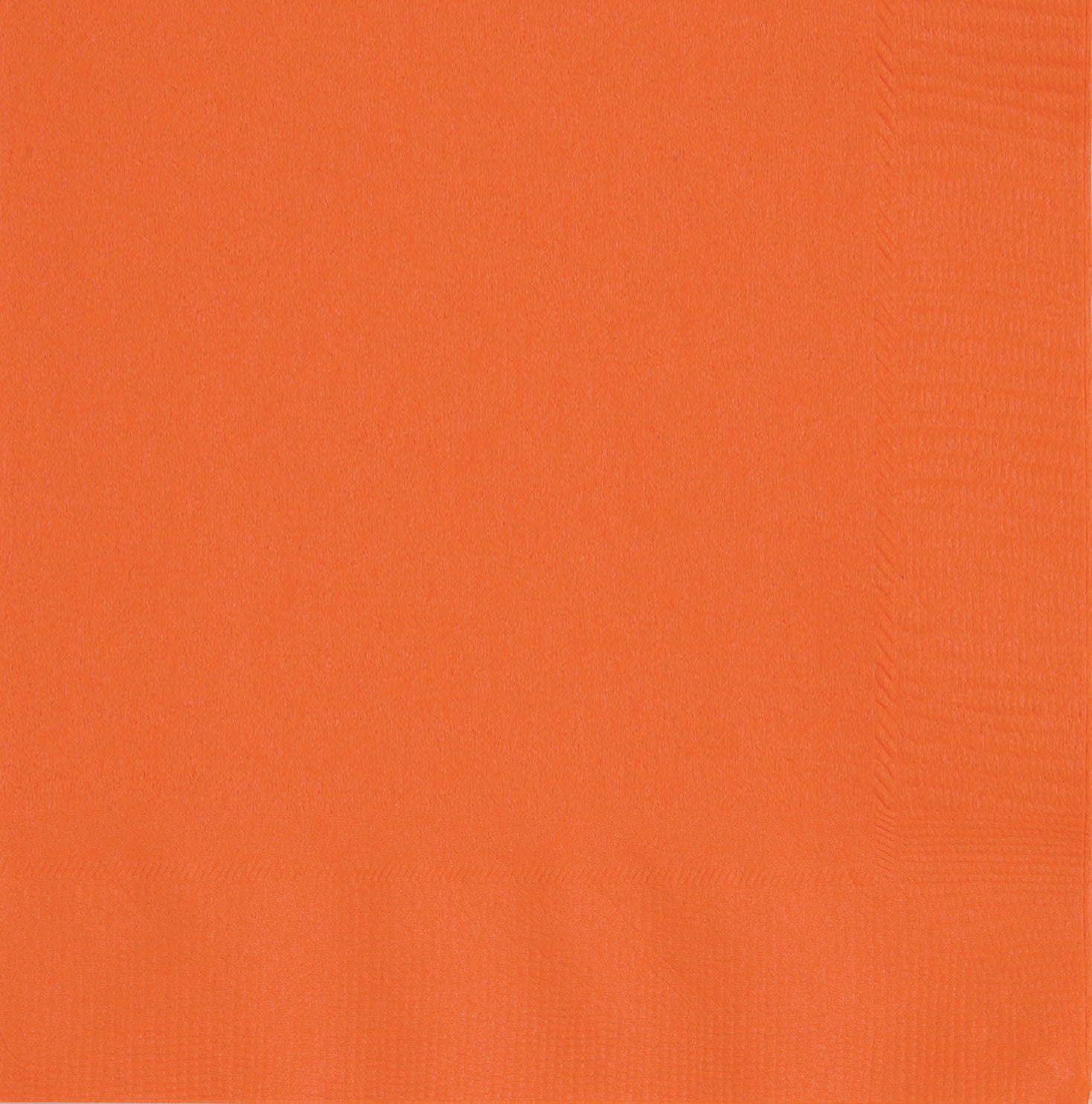 Pumpkin Orange Solid Beverage Napkins, 40ct