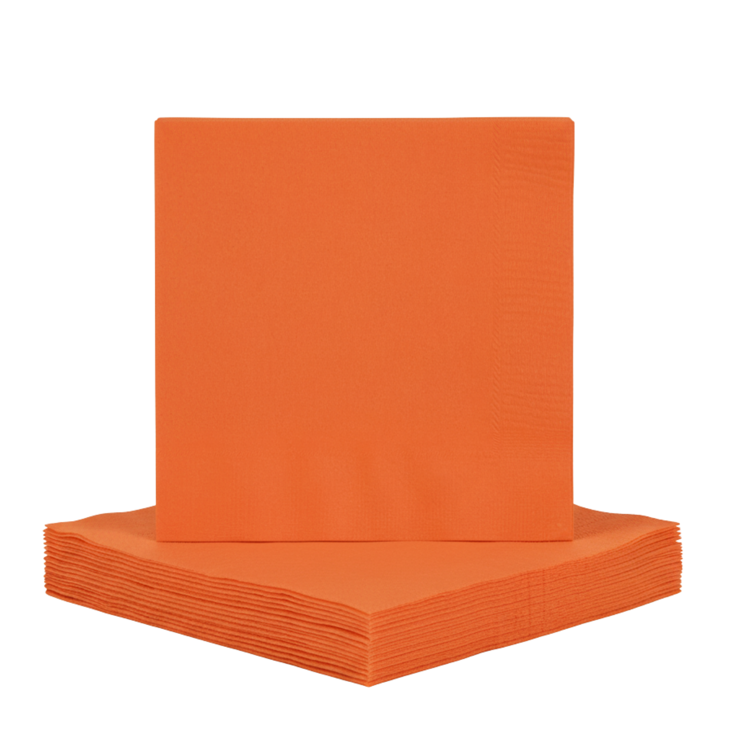 Pumpkin Orange Solid Luncheon Napkins, 40ct