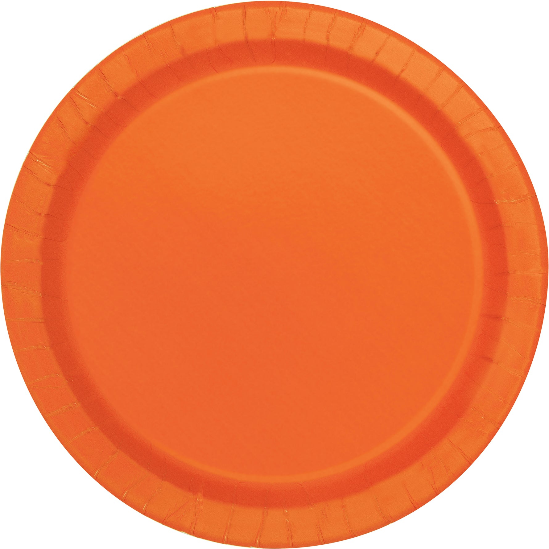Pumpkin Orange Solid Round 10" Dinner Plates, 20ct
