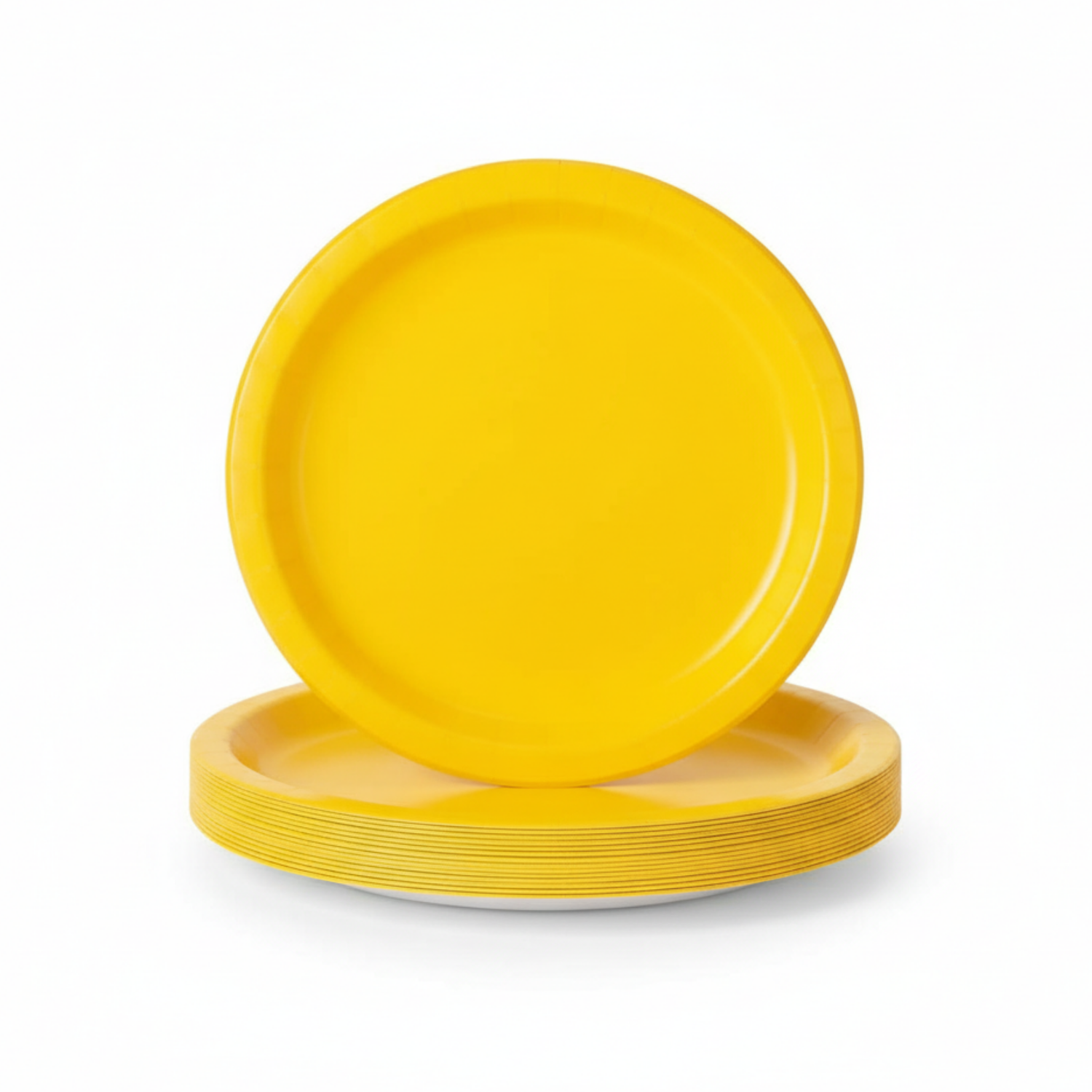 Sunshine Yellow Solid Round 7" Dessert Plates, 20ct