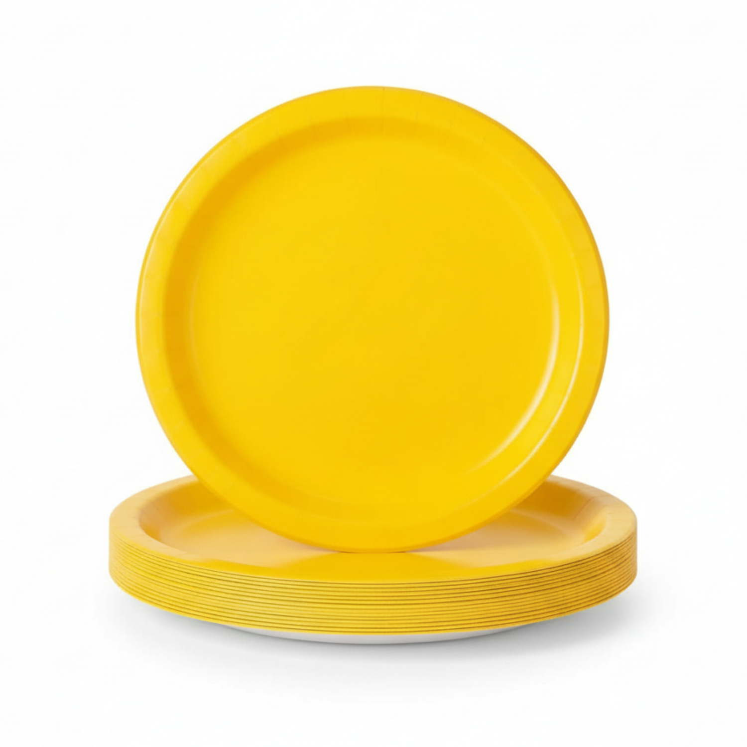 Sunshine Yellow Solid Round 9" Dinner Plates, 20ct