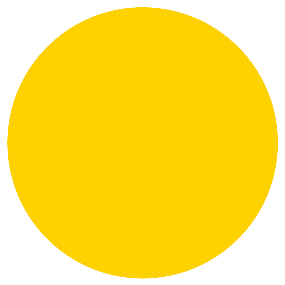 Sunshine Yellow Solid Round Plastic Table Cover, 84" - Image 2