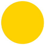 Sunshine Yellow Solid Round Plastic Table Cover, 84" - Image 2