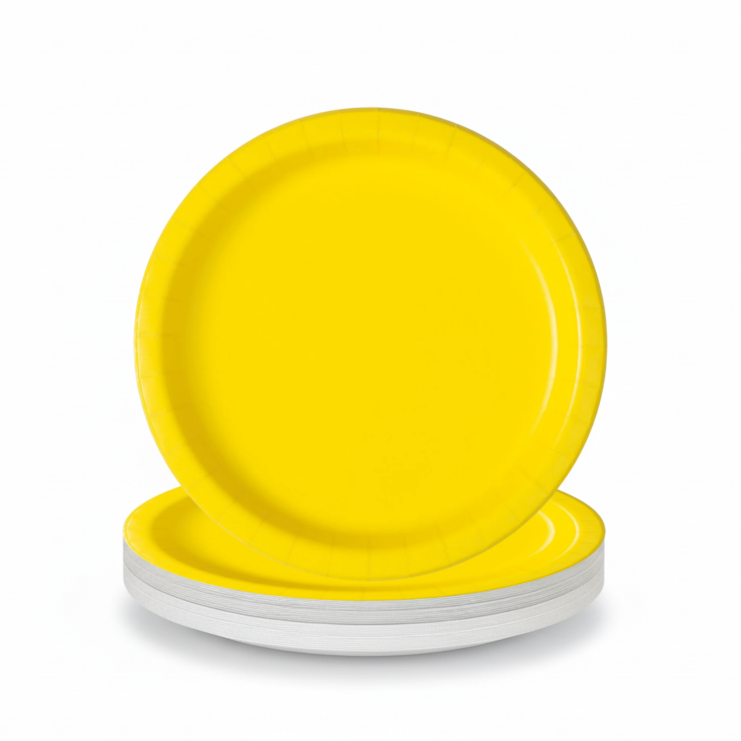 Neon Yellow Solid Round 9" Dinner Plates, 20ct