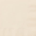 Vanilla Cream Solid Beverage Napkins, 40ct