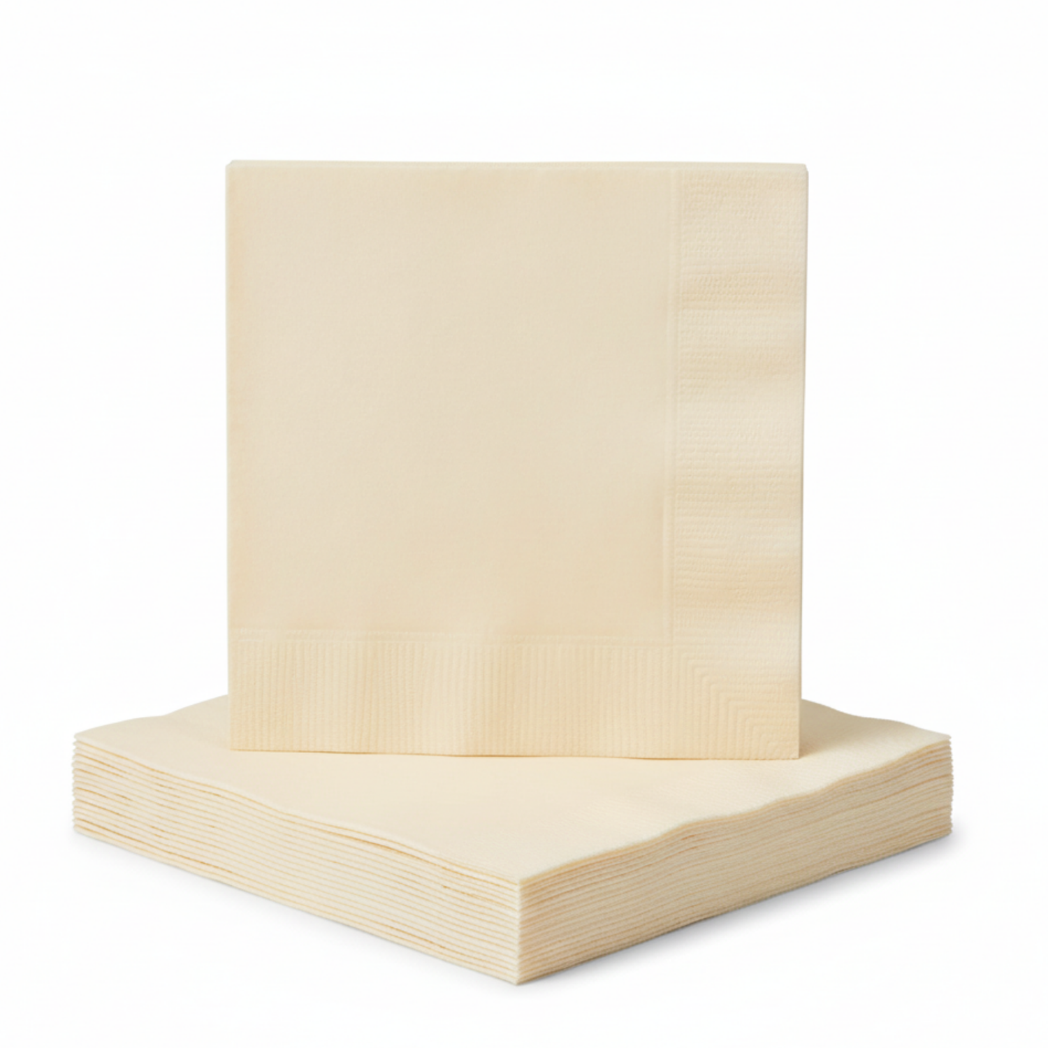Vanilla Cream Solid Luncheon Napkins, 40ct