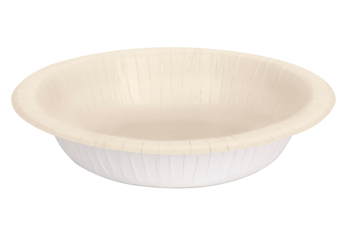 Vanilla Cream Solid 20oz Paper Bowls, 20ct - Image 2