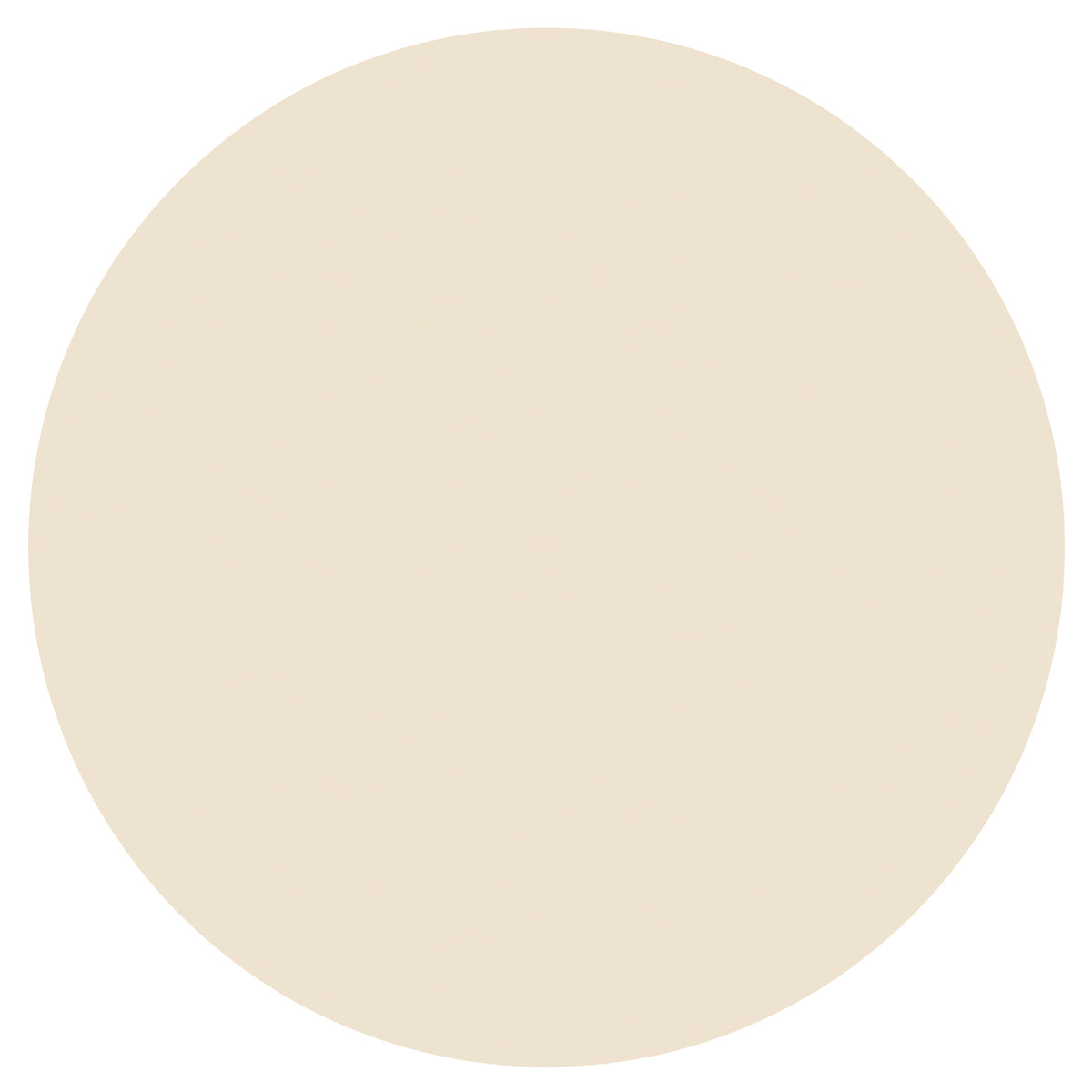Vanilla Cream Solid Round Plastic Table Cover, 84" - Image 3
