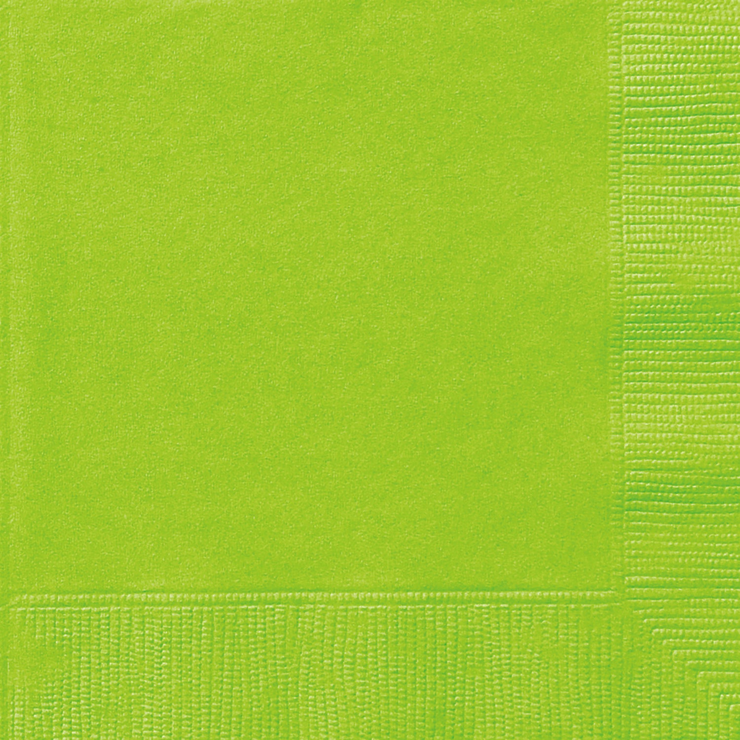 Neon Green Solid Beverage Napkins, 40ct