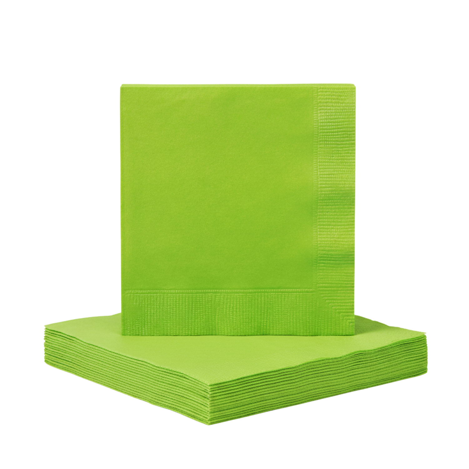 Neon Green Solid Beverage Napkins, 40ct