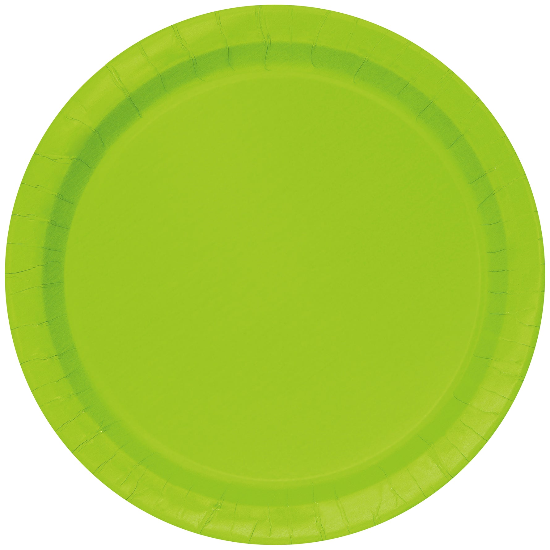 Neon Green Solid Round 10" Dinner Plates, 20ct