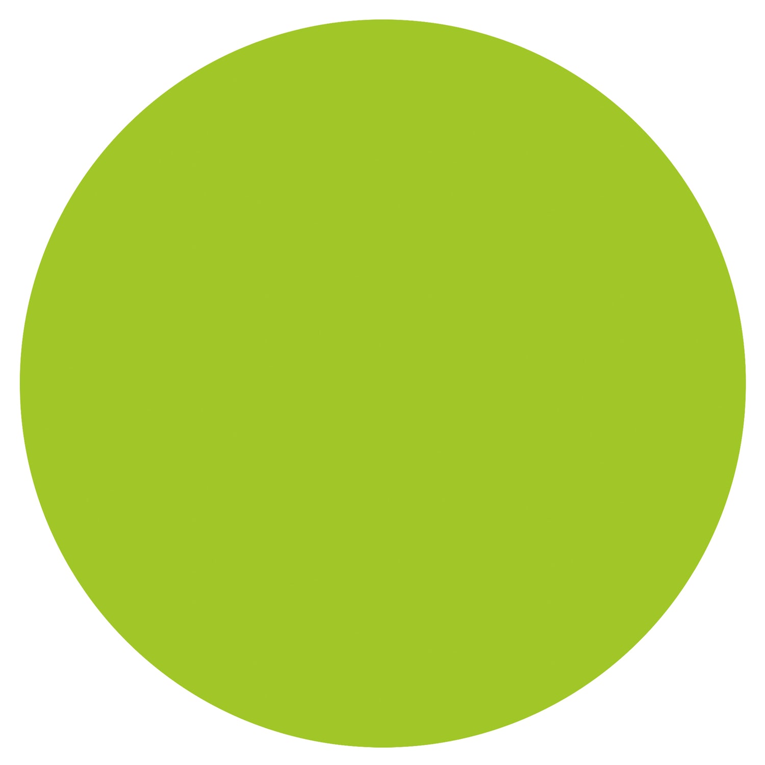 Neon Green Solid Round Plastic Table Cover, 84" - Image 2