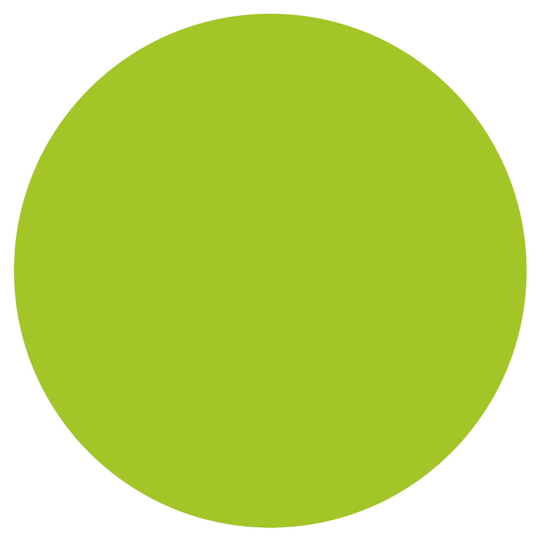 Neon Green Solid Round Plastic Table Cover, 84" - Image 2