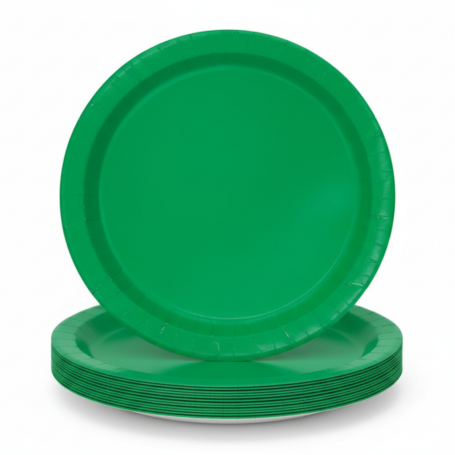 Emerald Green Solid Round 10" Dinner Plates, 20ct