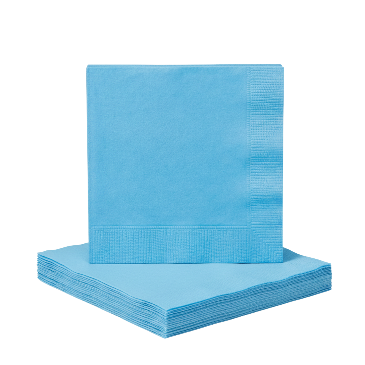 Powder Blue Solid Beverage Napkins, 40ct