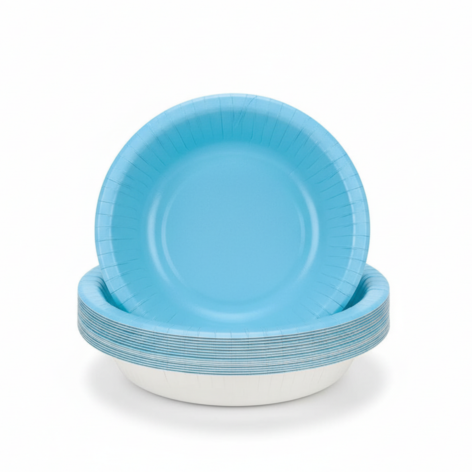 Powder Blue Solid 20oz Paper Bowls, 20ct