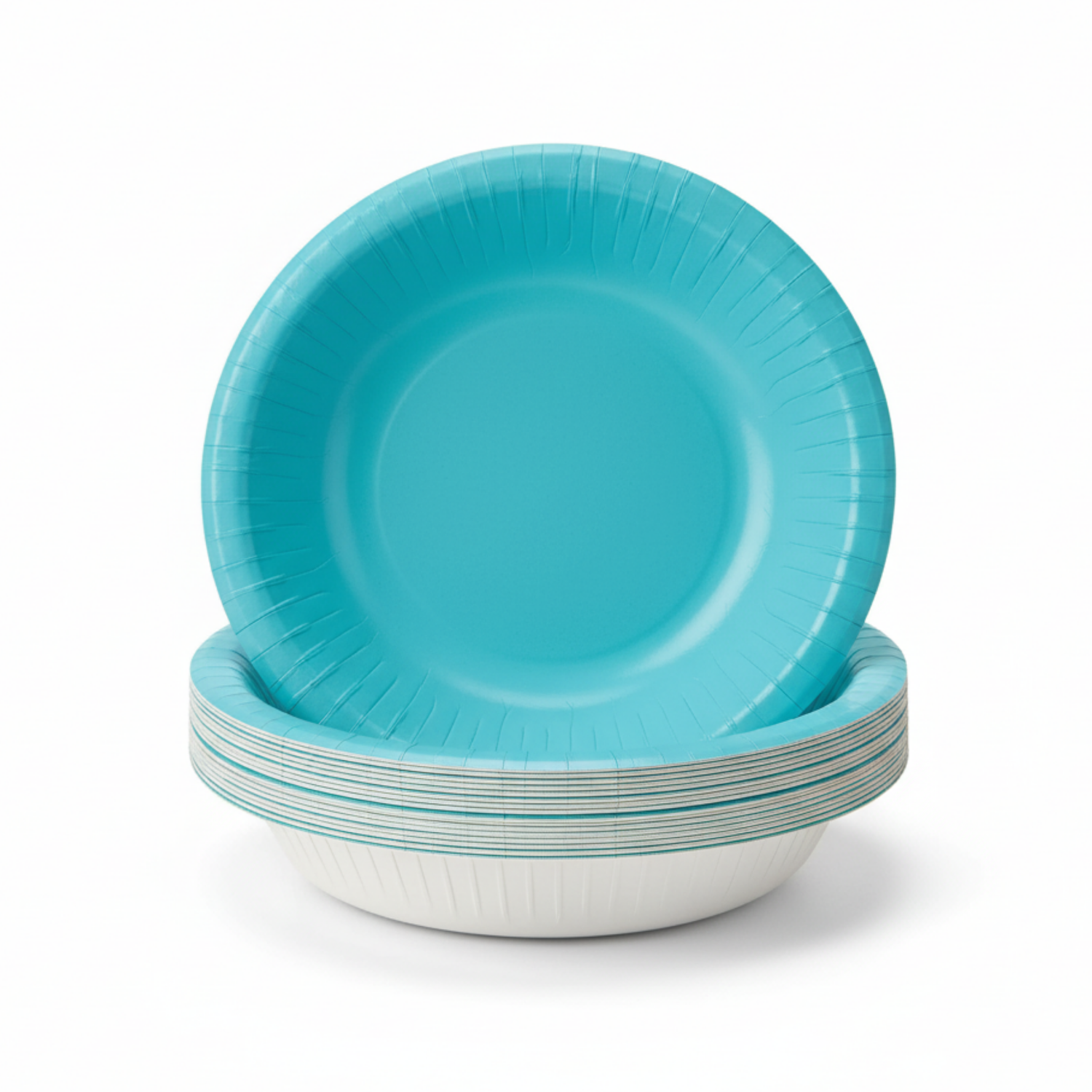 Terrific Teal Solid 20oz Paper Bowls, 20ct