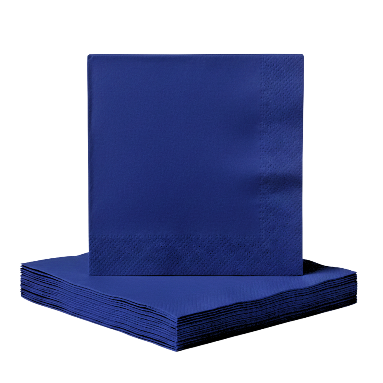 True Navy Solid Beverage Napkins, 40ct