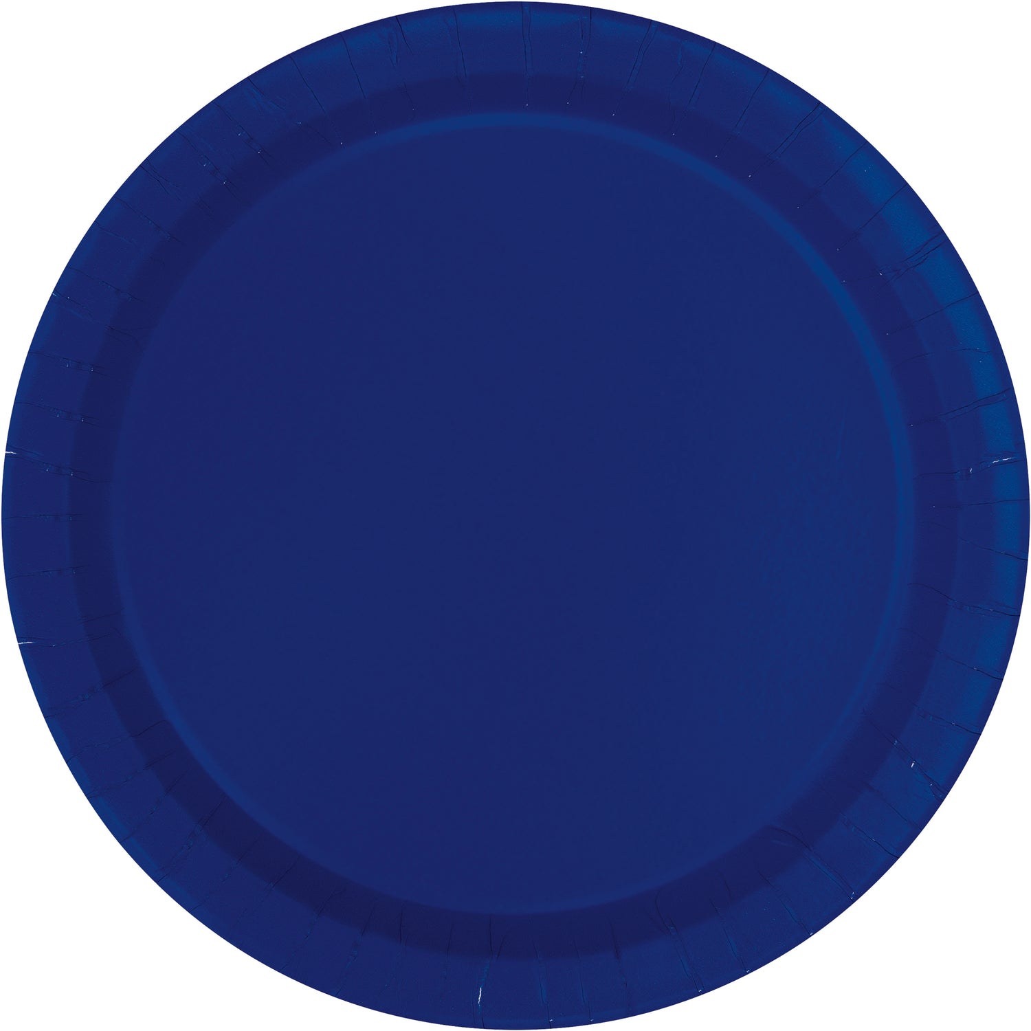 True Navy Solid Round 9" Dinner Plates, 20ct