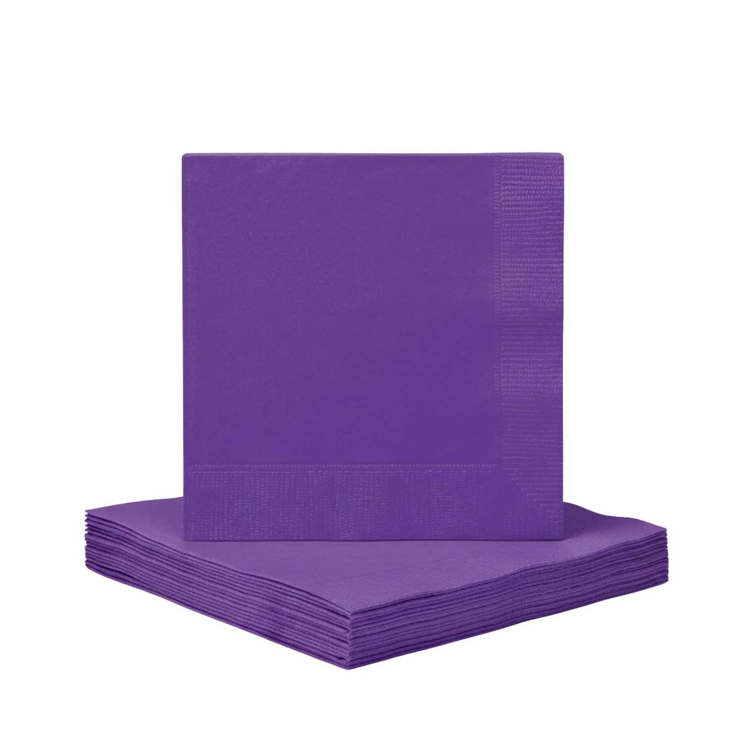Neon Purple Solid Beverage Napkins, 40ct