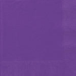 Neon Purple Solid Luncheon Napkins, 40ct
